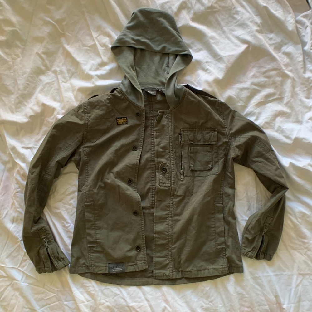 G-star raw denim light jacket hoody